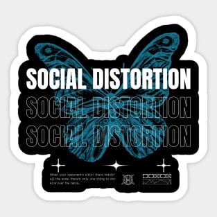 Social Distortion // Butterfly Sticker